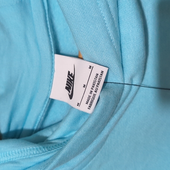 Aqua Nike funnel neck sweatshirt - Picture 2 of 7